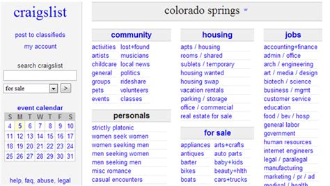 colorado springs craigslist